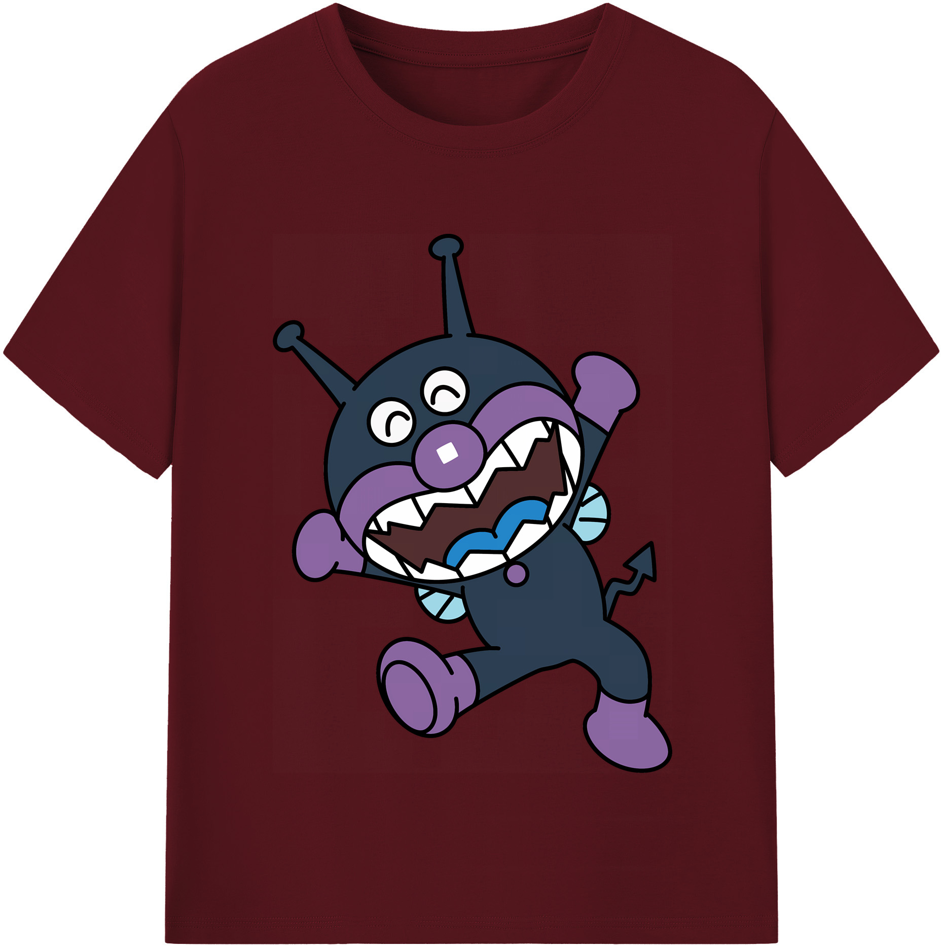 （画像用） アンパンマン Anpanman 綿100％半袖Tシャツ（フロントプリント）